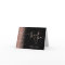 Rose Gold Glitter Edge Black Wedding Thank You