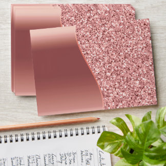 Rose Gold Glitter Foil Envelope