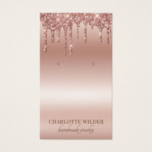 Rose Gold Glitter Foil Jewelry