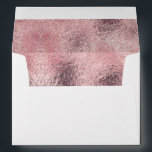 Rose Gold Glitter Foil Texture Envelope<br><div class="desc">rose gold - pink envelopes</div>