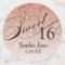 Rose Gold Glitter Glam Personalized Sweet 16