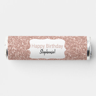 Rose Gold Glitter Happy Birthday Breath Savers® Mints