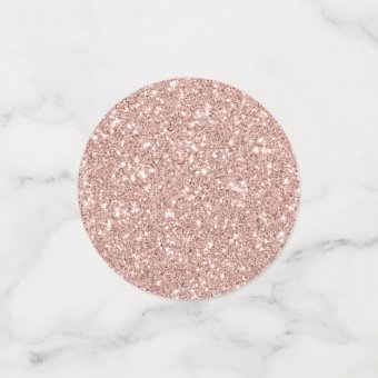 Rose Gold Glitter Happy Birthday Confetti | Zazzle