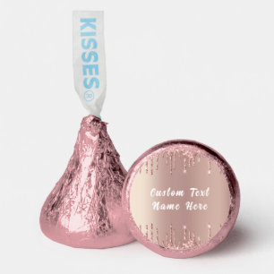 Rose Gold Glitter Hershey®'s Kisses® Personalized