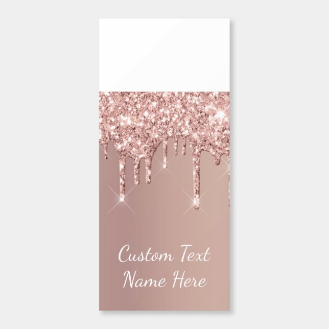 Rose Gold Glitter Hershey's Miniatures Personalize (Sticker)
