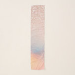 Rose Gold Glitter Iridescent Holographic Gradient Scarf<br><div class="desc">This elegant and chic design is perfect for the trendy and stylish girly girl. It features faux printed rose gold glitter with pink, peach, blue, and purple iridescent holographic ombre gradient design. It's modern, cool, unique, glamorous, and original. ***IMPORTANT DESIGN NOTE: For any custom design request such as matching product...</div>