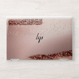 Rose Gold Glitter Laptop Skin
