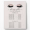 Rose Gold Glitter Lashes Salon Price Menu Plaque
