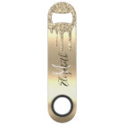 Rose Gold Glitter Look Drips Monogram Stylish