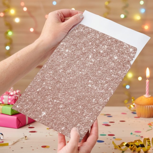 Rose Gold Glitter Look  Envelope Mailers (Creator Uploaded)