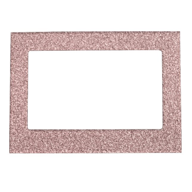 Rose Gold Glitter Magnetic Frame (Front)