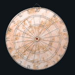Rose gold glitter marble abstract dart board<br><div class="desc">Rose gold glitter marble abstract dart board.</div>