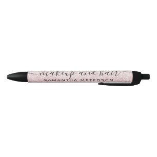 rose gold glitter marble sparkle confetti name pen