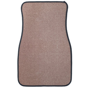 Rose Gold Glitter Metallic Pretty Girly Sparkly Car Floor Mat