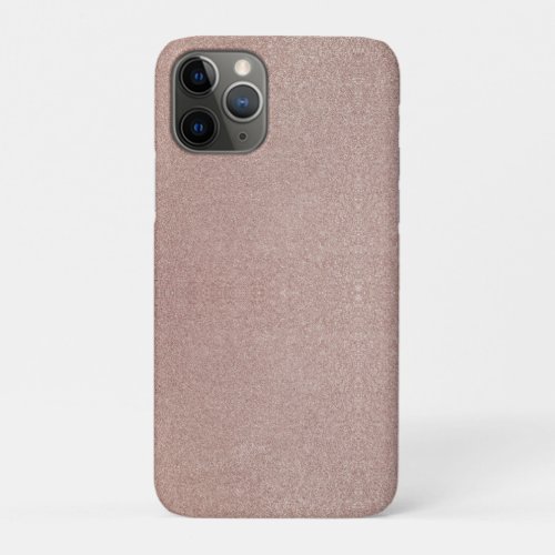 Rose Gold Glitter Metallic Pretty Girly Sparkly iPhone 11 Pro Case