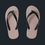 Rose Gold Glitter Metallic Pretty Girly Sparkly Kid's Flip Flops<br><div class="desc">This beautiful Glitter print design is a Gorgeous Decorative accessory in a very trendy color. It will be a great gift for her and it will bring gorgeous style. You can also personalize it by adding own monogram or name for all special occasions in your life for you and your...</div>