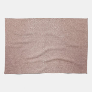 Rose Gold Glitter Metallic Pretty Girly Sparkly Kitchen Towel
