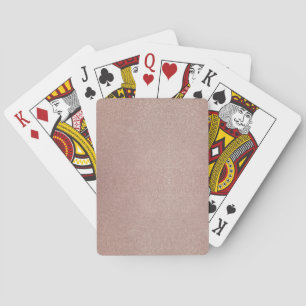 Rose Gold Glitter Metallic Pretty Girly Sparkly Poker Cards