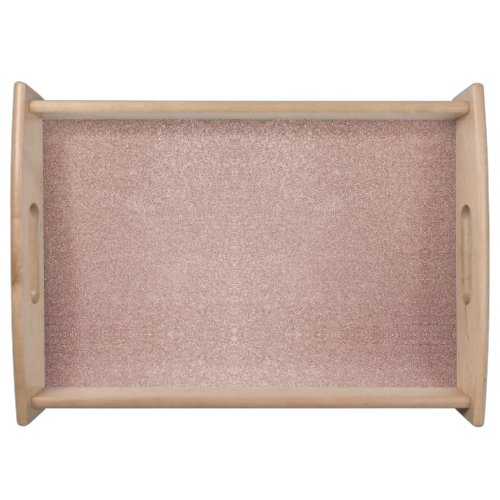 Rose Gold Glitter Metallic Pretty Girly Sparkly Serving Tray