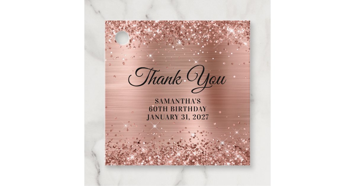 Pink Rose Gold Glitter & Sparkle Monogram Keychain, Zazzle in 2023