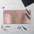 Rose Gold Glitter Monogram