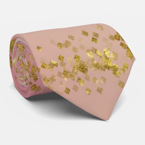 Rose Gold  Glitter Neck Tie