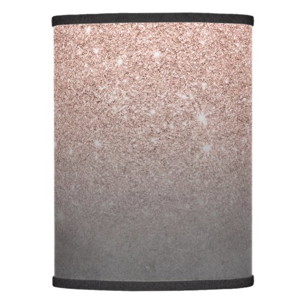 Grey and rose store gold lamp shade