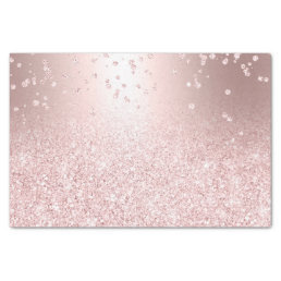 Rose gold glitter ombre metallic sparkles confetti tissue paper