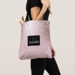 Rose gold glitter ombre metallic sparkles confetti tote bag<br><div class="desc">Rose gold glitter ombre metallic sparkles confetti. A chic,  luxurious and glamorous design.</div>