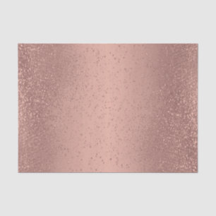 Rose Gold Glitter on Gradient Background   Tissue Paper