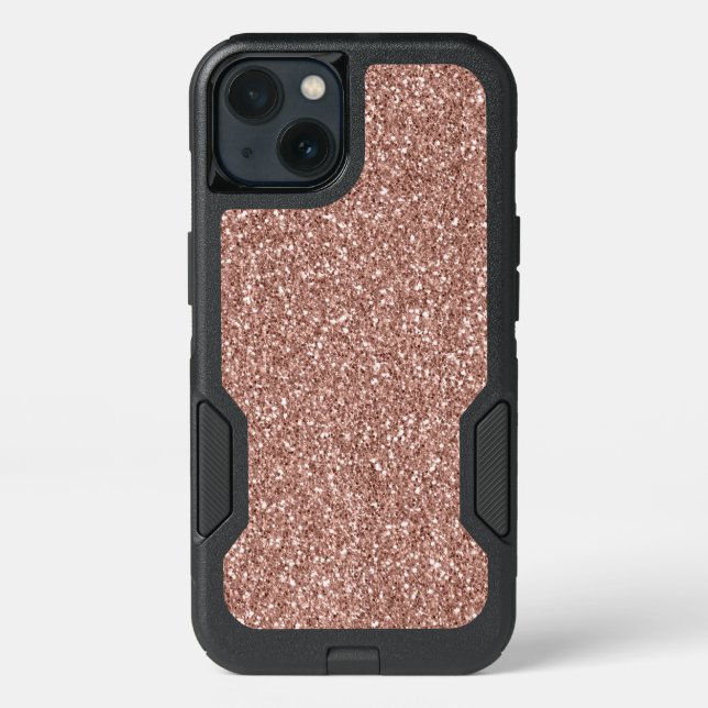 Rose Gold Glitter OtterBox Case (Back)