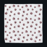Rose Gold Glitter Paw Prints Pattern Bandana<br><div class="desc">Show how much you love animals with this cute rose gold glitter paw print patterned bandana. Bet your pet will look adorable wearing it too!</div>