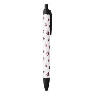 Rose Gold Glitter Paw Prints Pen