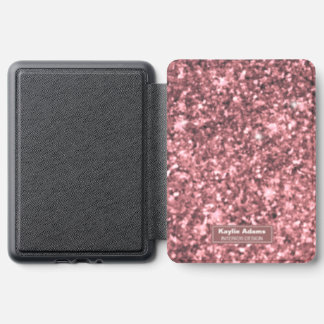 Rose Gold Glitter Personalized Kindle Case