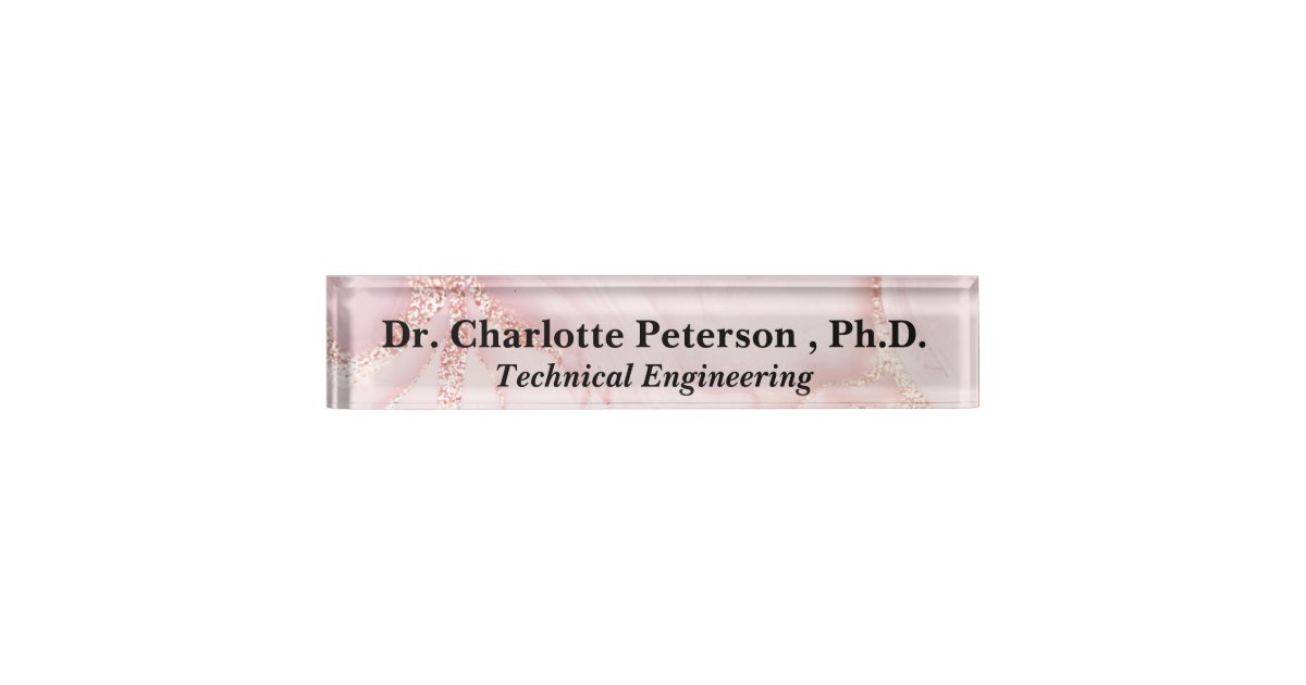 phd name plate