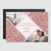 Rose Gold Glitter Photo Collage (Front/Back)