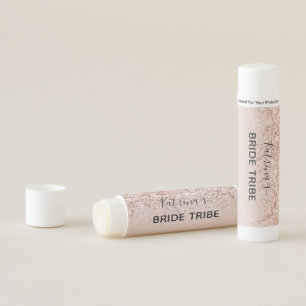 Rose Gold Glitter Pink Bachelorette Party Favor Lip Balm