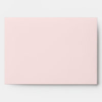 Rose Gold Blush Pink Elegant Modern Wedding 5x7 Envelope