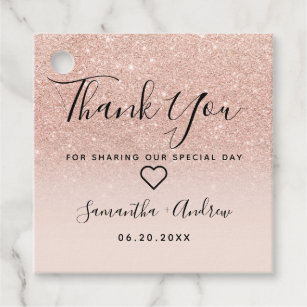 Wedding Favor Tags Zazzle