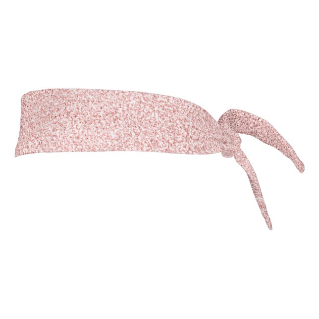 Rose gold glitter sparkle design tie headband (Rotate 90)