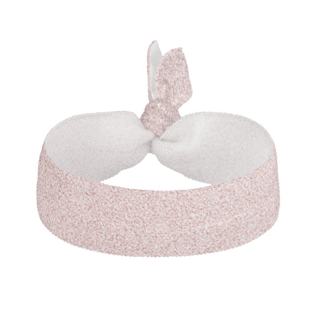Rose gold glitter sparkle elastic hair tie (Front)