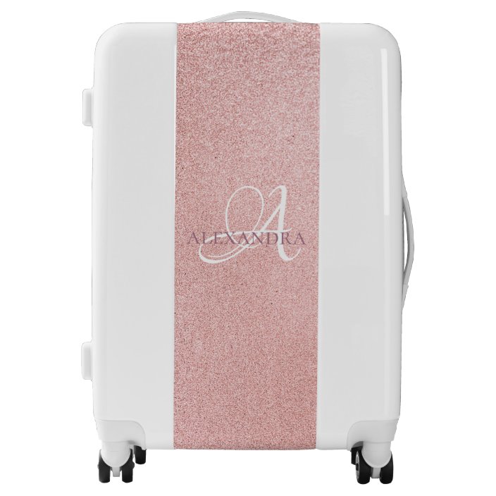 rose pink luggage