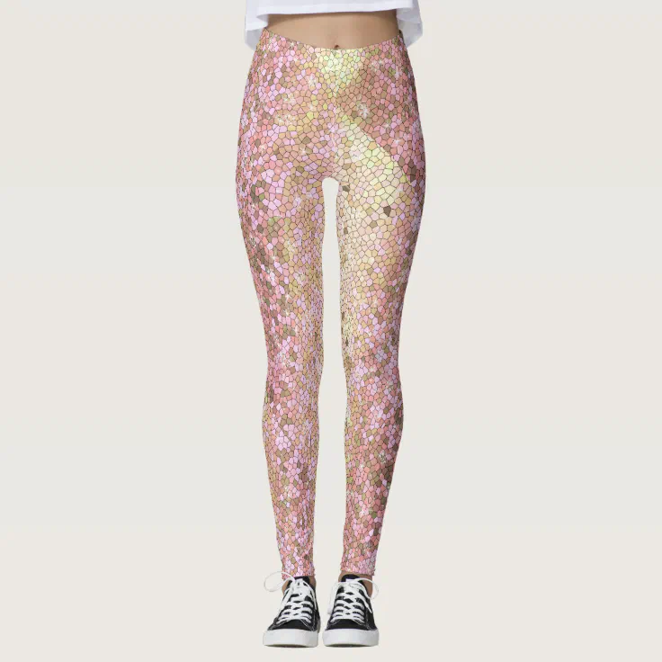 glitter yoga pants