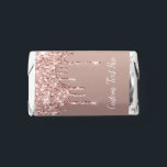 Rose Gold Glitter Sparkly Cusom Text Your Name Hershey's Miniatures<br><div class="desc">Personalized Custom Text Hershey's Miniatures with Rose Gold Blush Glitter Sparkly Drips Your Modern Birthday - Anniversary - Wedding Party Favors Gifts Candies Chocolates - Add Your Unique Text / Name - Choose Font / Size / Color - or Remove Text - Make Your Special Gifts - Resize and move...</div>