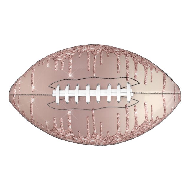 Rose Gold Glitter Sparkly Football (Front)