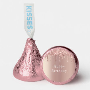 Rose Gold Glitter Sparkly Your Birthday Hershey®'s Kisses®