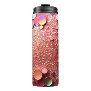 Rose Gold Glitter Thermal Tumbler 12oz