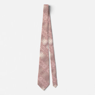 Rose Gold Glitter Ties