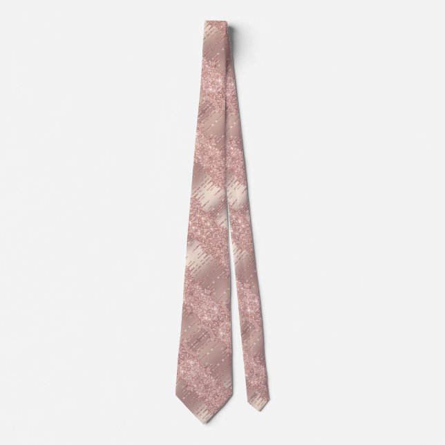 Rose Gold Glitter Ties (Front)