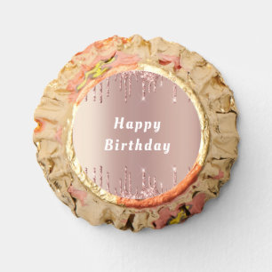 Rose Gold Glitter Your Birthday Gift Reese's Peanut Butter Cups